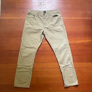 Gap Mission Tan Slim Fit Pants (34x30)